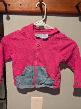 Vintage No kidding Y2K Girls Pink Jacket Embellished Hearts And Flowers Size 4t